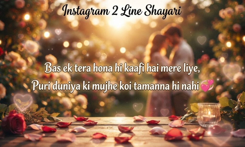 Instagram 2 line Shayari