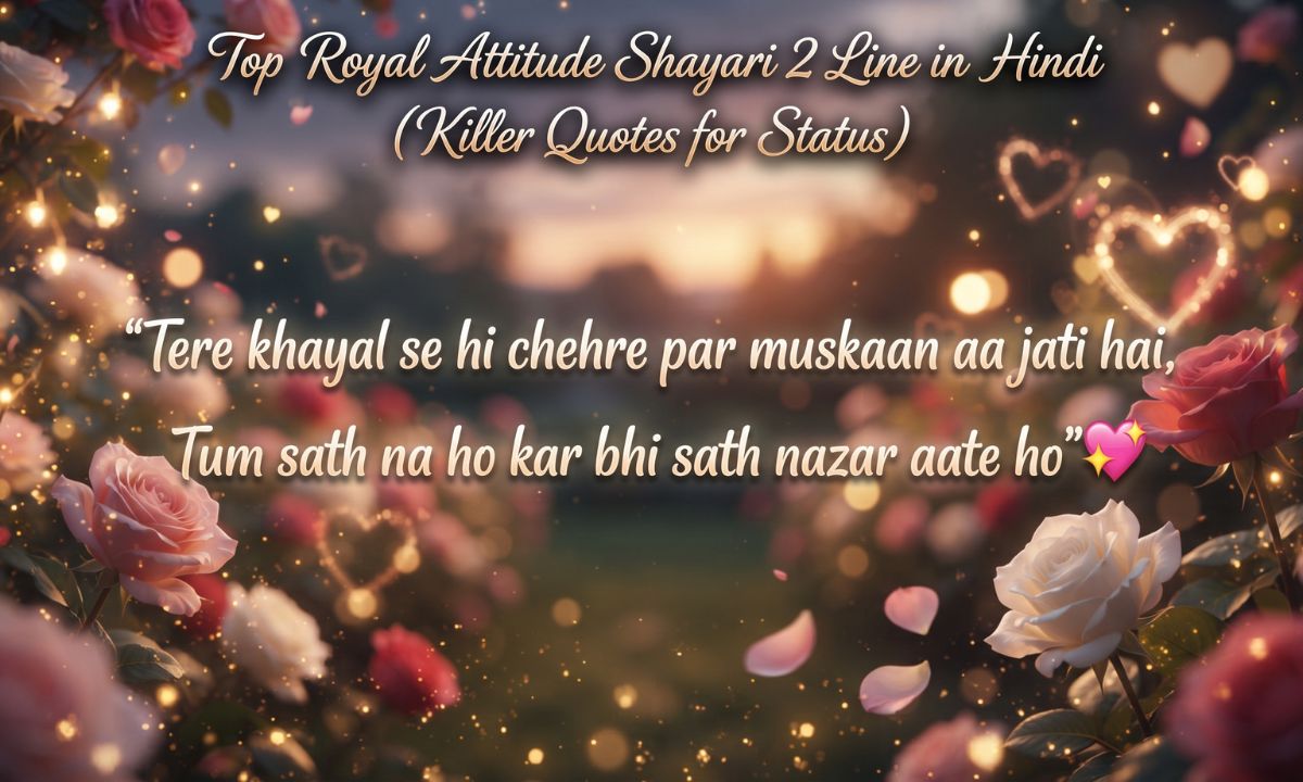 🎯 Top Royal Attitude Shayari 2 Line in Hindi (Killer Quotes for Status) 
