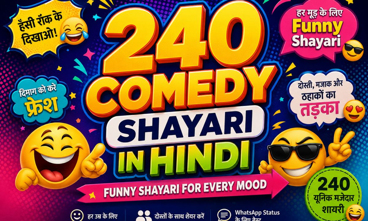 240 Comedy Shayari in Hindi | Funny Shayari for Every Mood 
