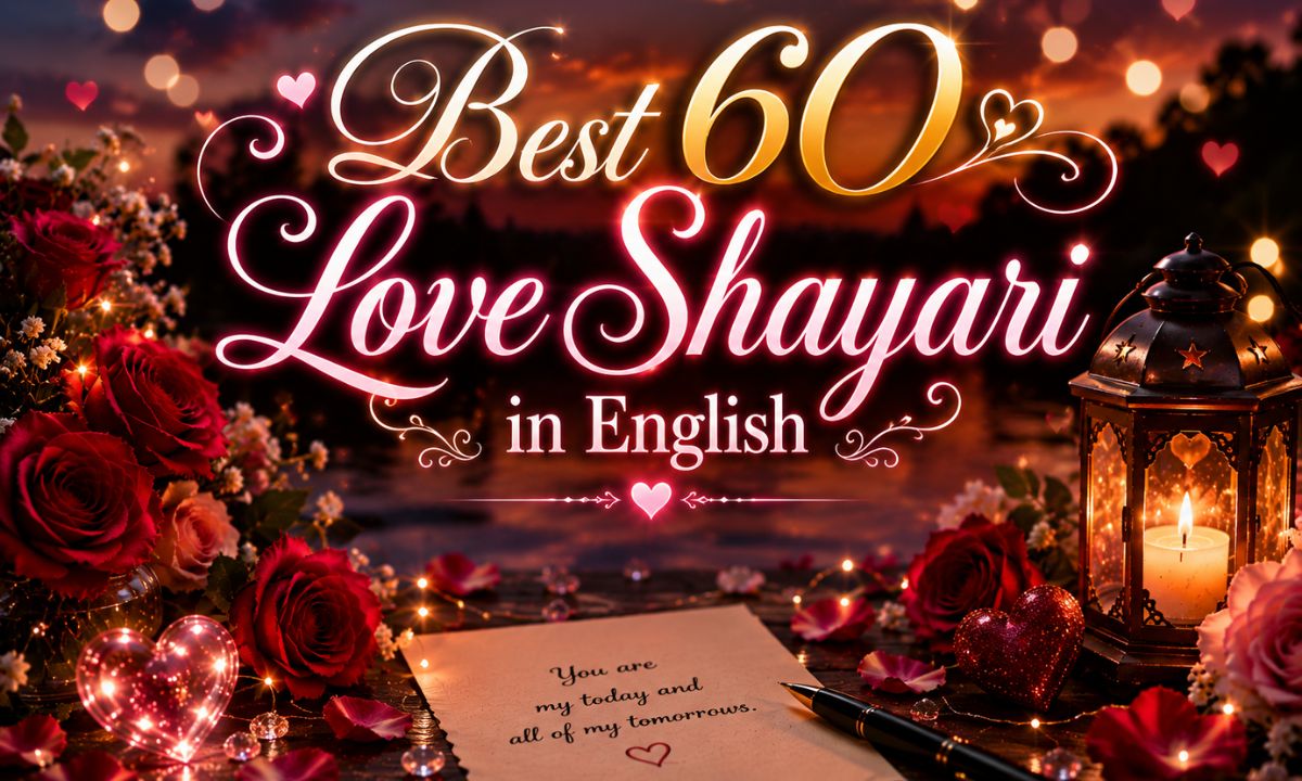 Best 60 Love Shayari in English (1)