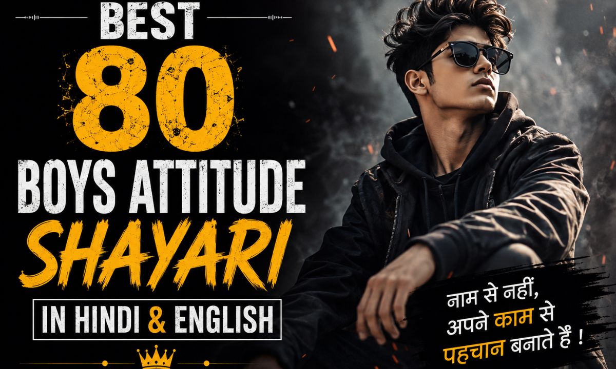Best 80 Boys Attitude Shayari in Hindi & English